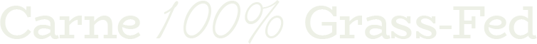 Carne 100% Grass-Fed